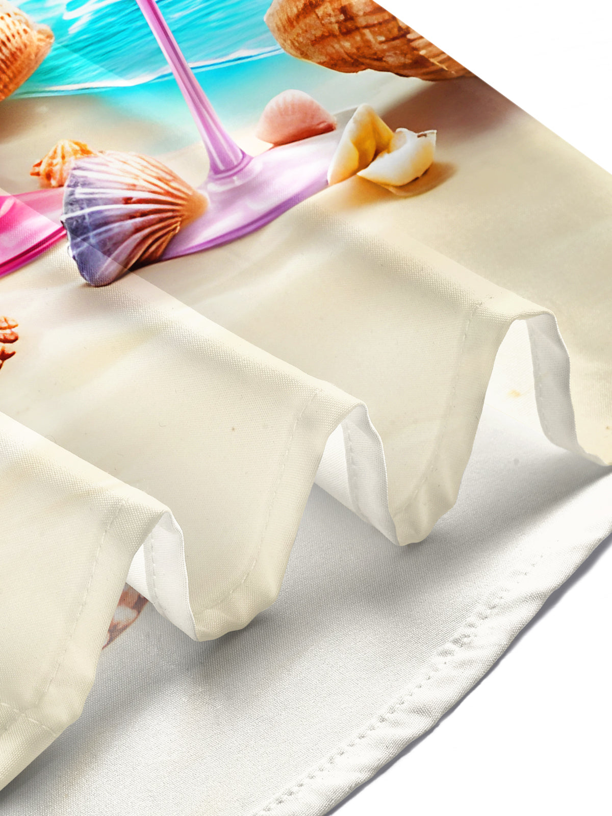 Hawaii Palm Trees Fun Flamingos Wine Glasses Beach Shells Men's Pocket Short Sleeve Shirts