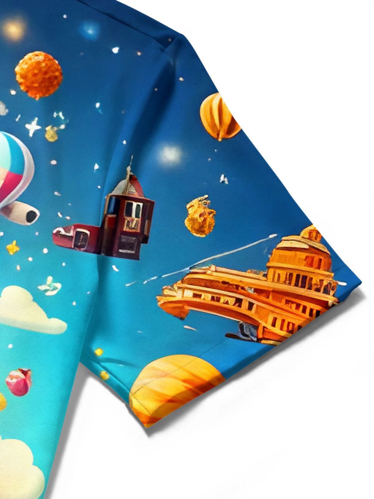 Fun Travel World Dream Men's Pocket Short Sleeve Shirts