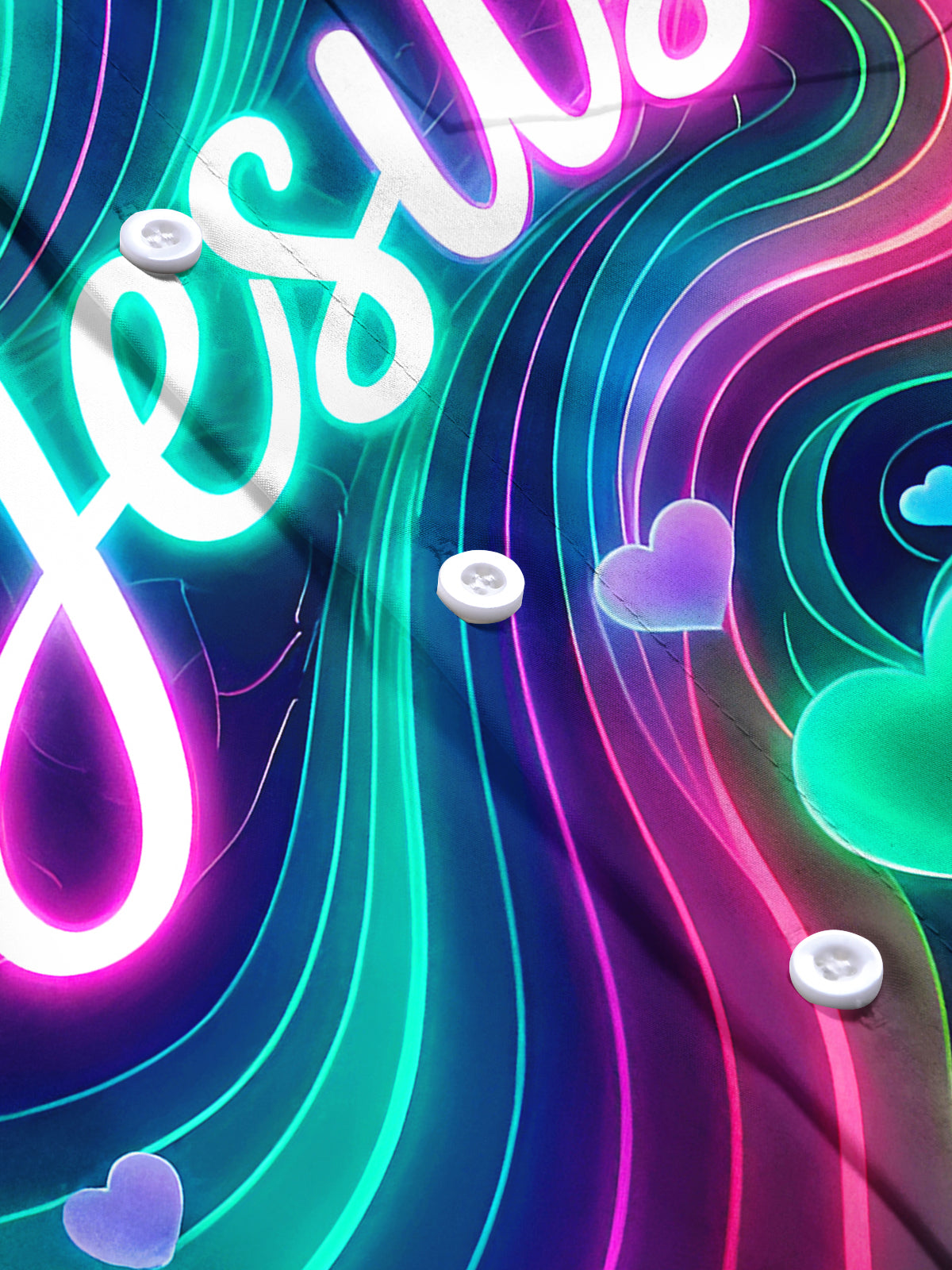 Jesus Abstract Men's Pocket Short Sleeve Shirts