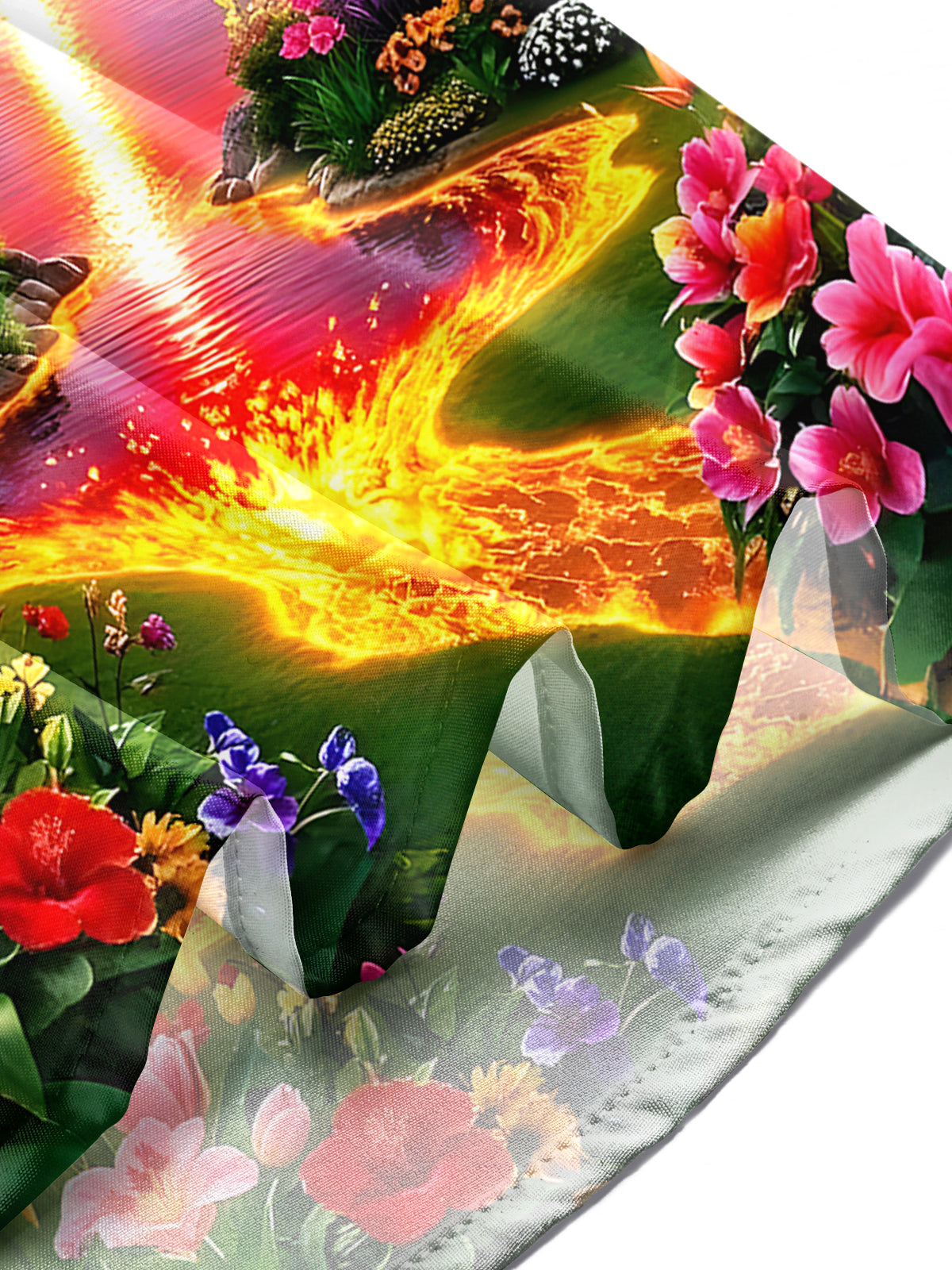 Sunset Mountains Men's Pocket Short Sleeve Shirts