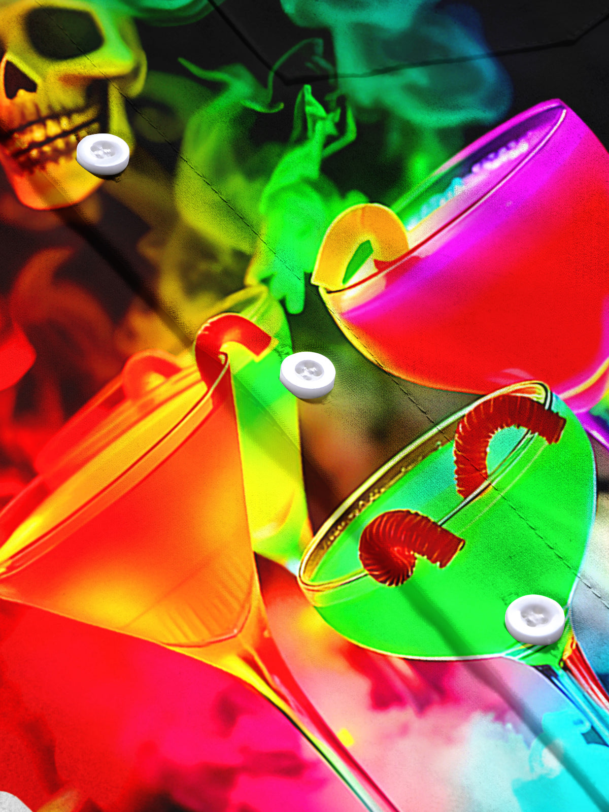 Cocktail Men's Pocket Short Sleeve Shirts