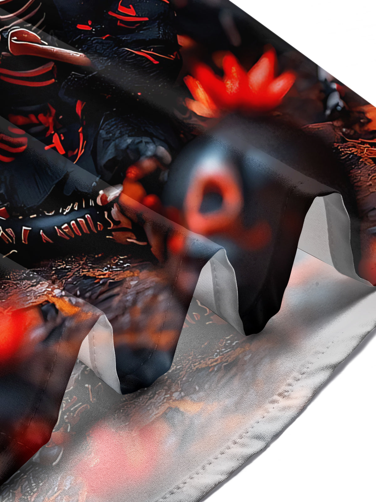 Skull Art Print Men's Pocket Short Sleeve Shirts