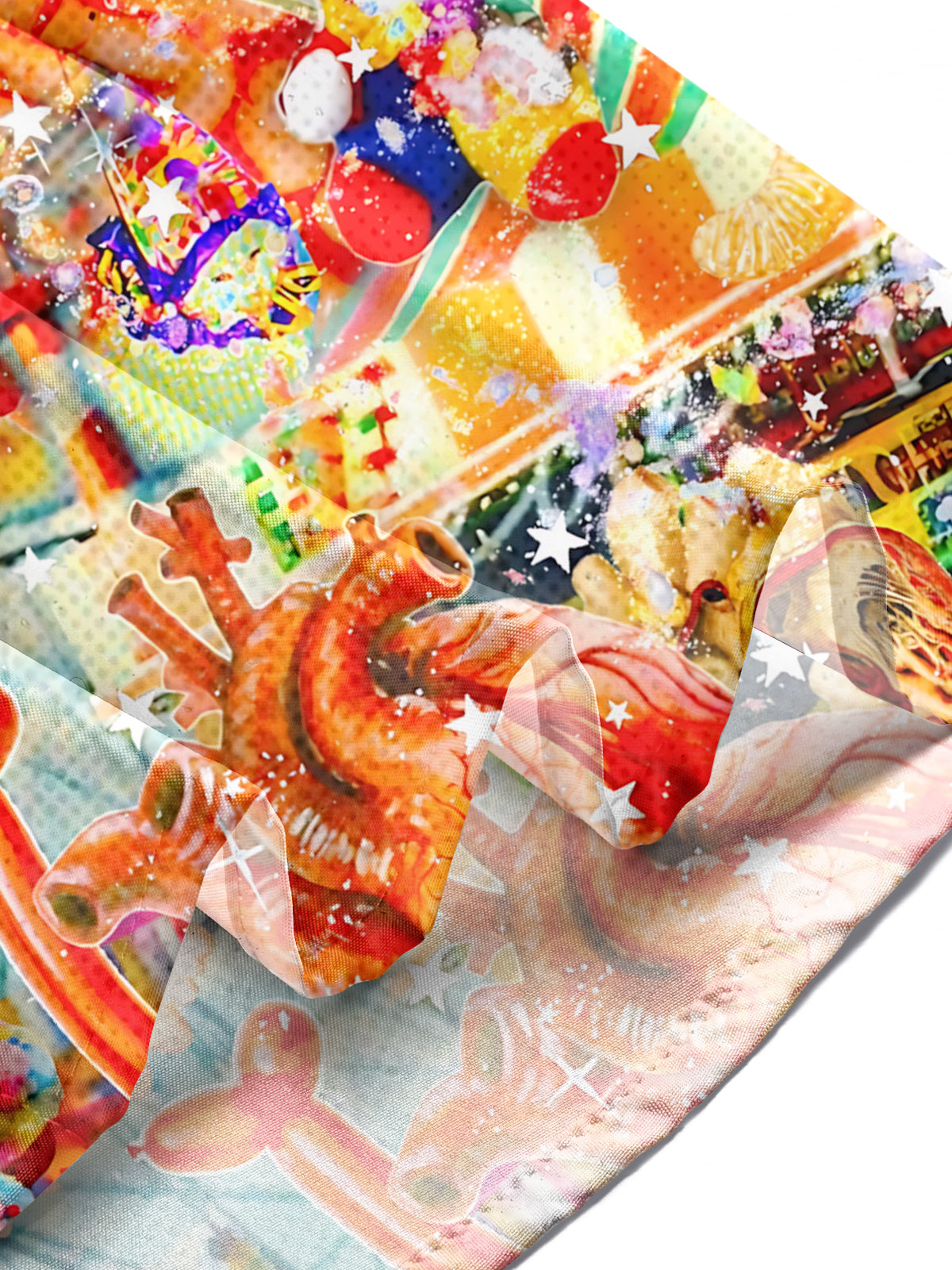 Carnival Art Print Men's Pocket Short Sleeve Shirts