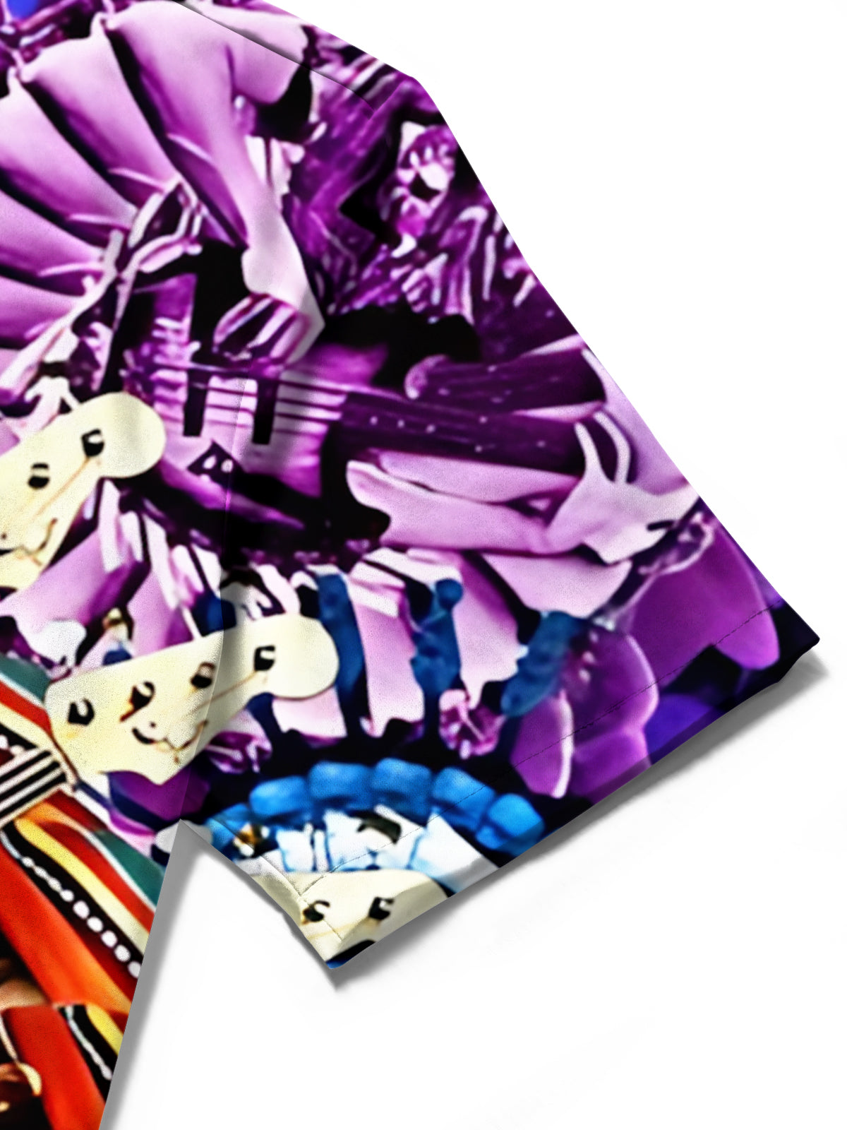 Rock Music Art Print Men's Pocket Short Sleeve Shirts