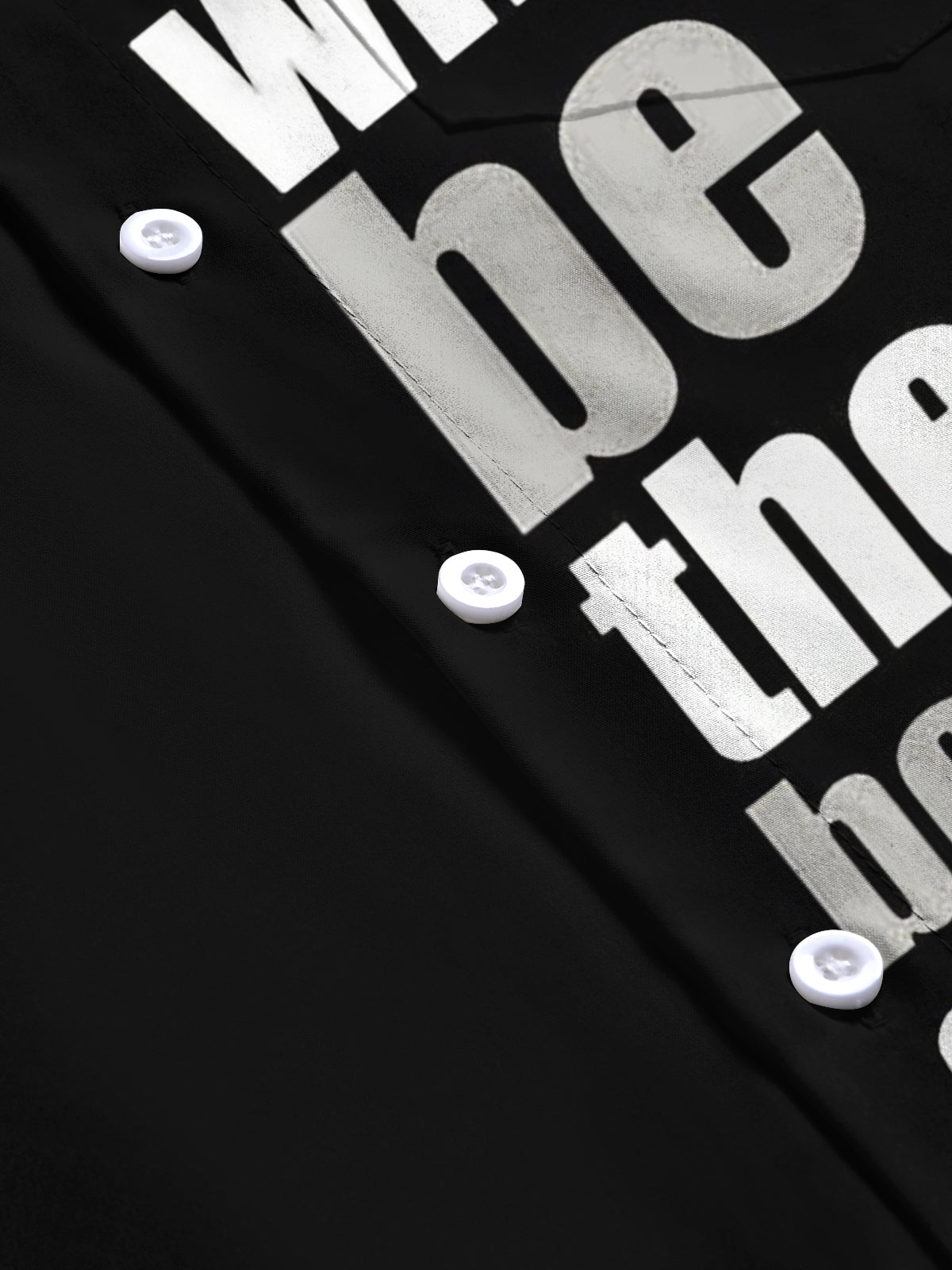 Letter Print Men's Pocket Short Sleeve Shirts