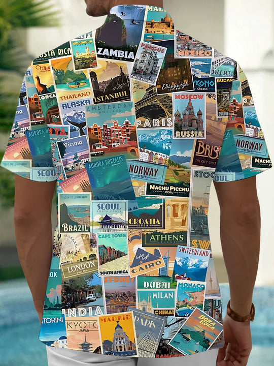 men's pocket shirt back view