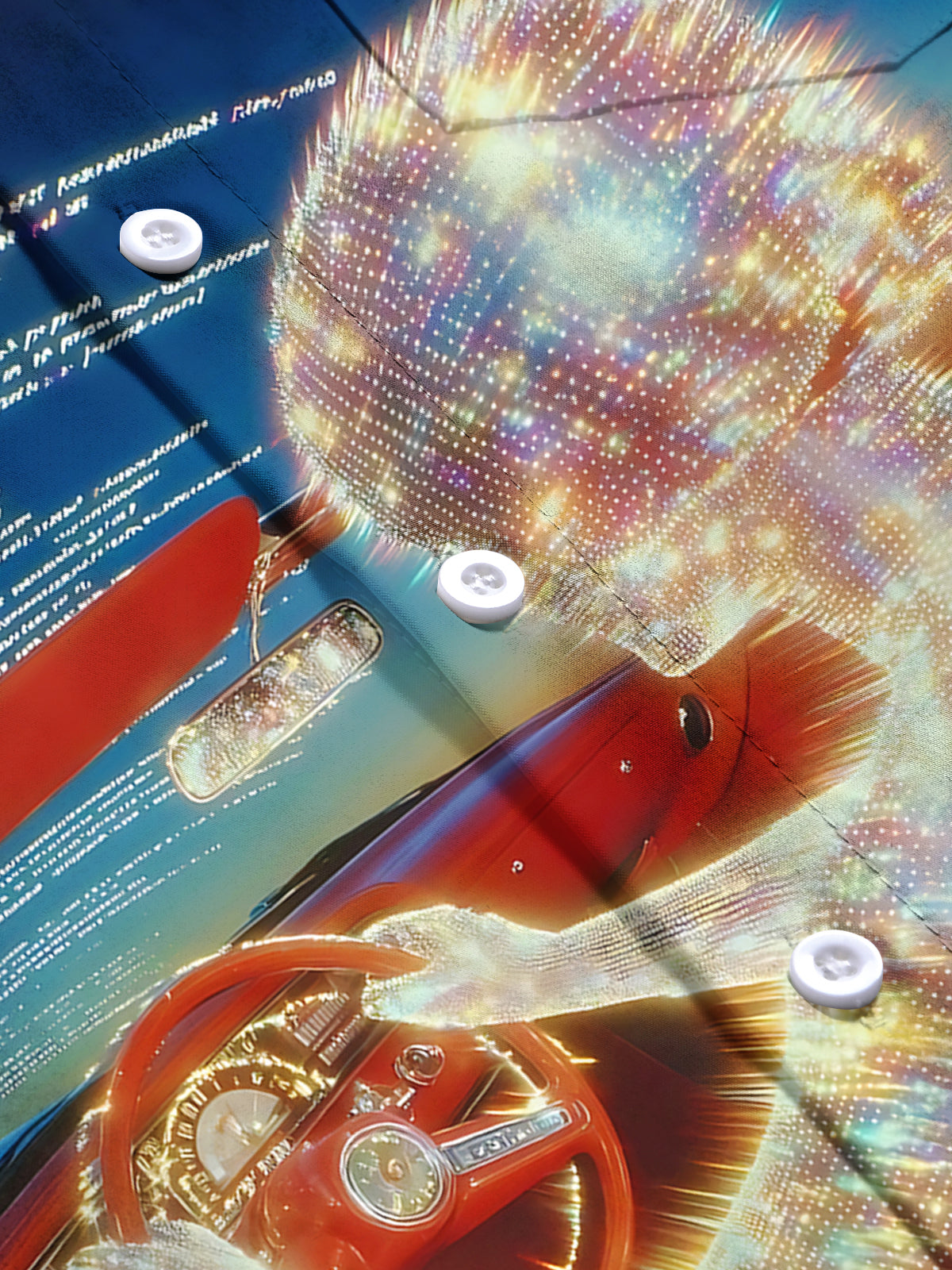 Art Print Men's Pocket Short Sleeve Shirts