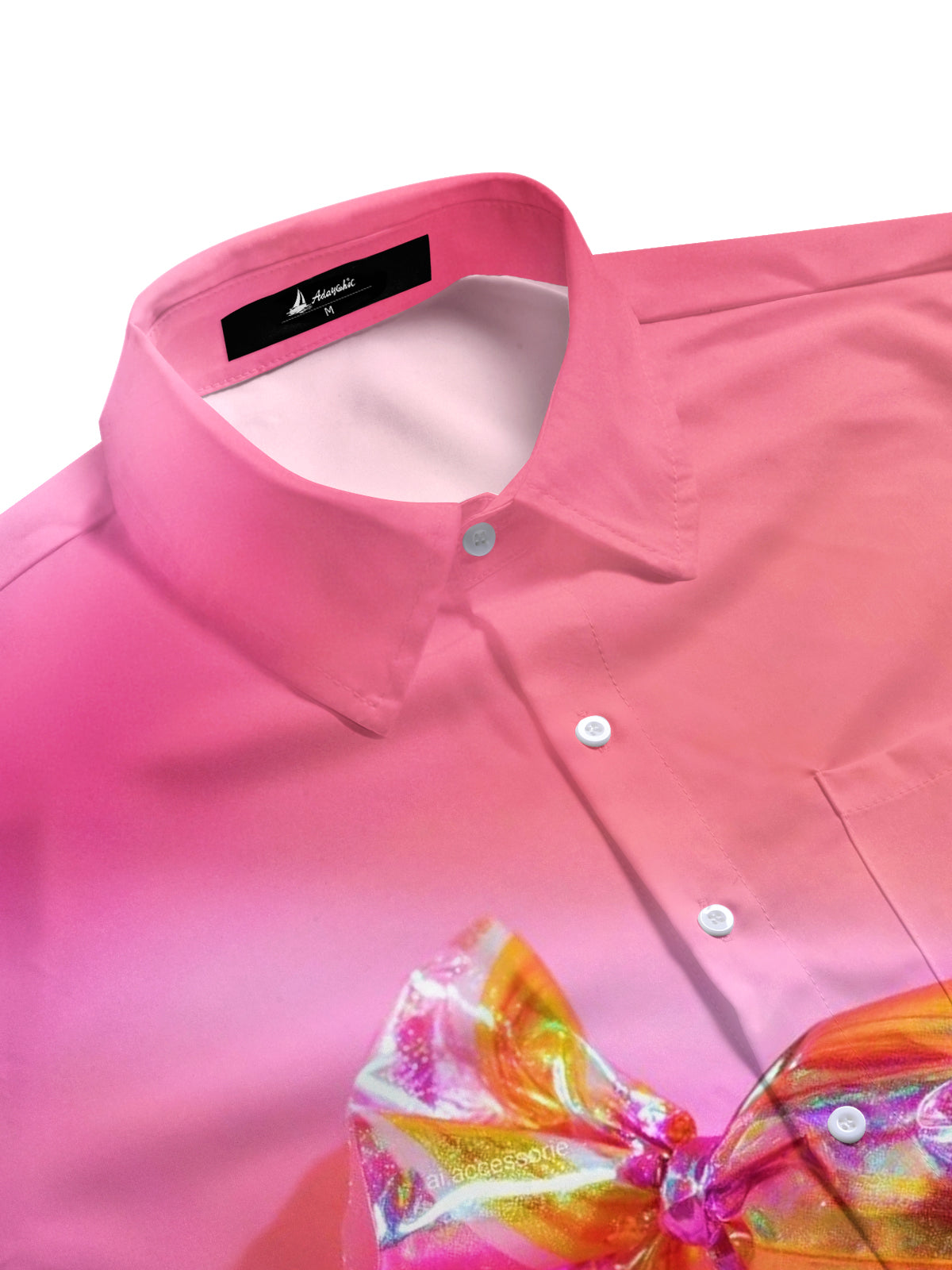 Candy Print Men's Pocket Short Sleeve Shirts