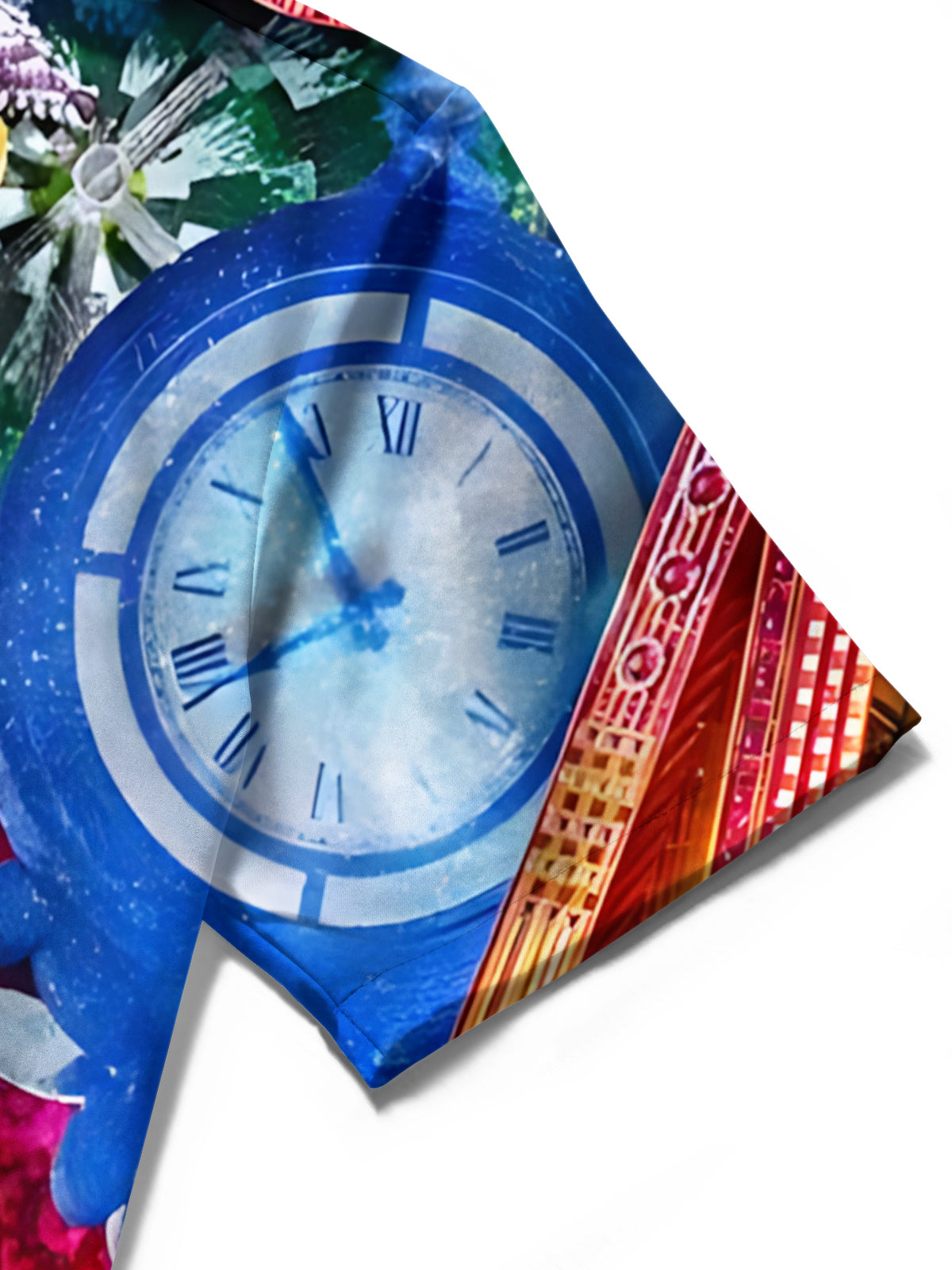 New Year Countdown Art Print Men's Pocket Short Sleeve Shirts