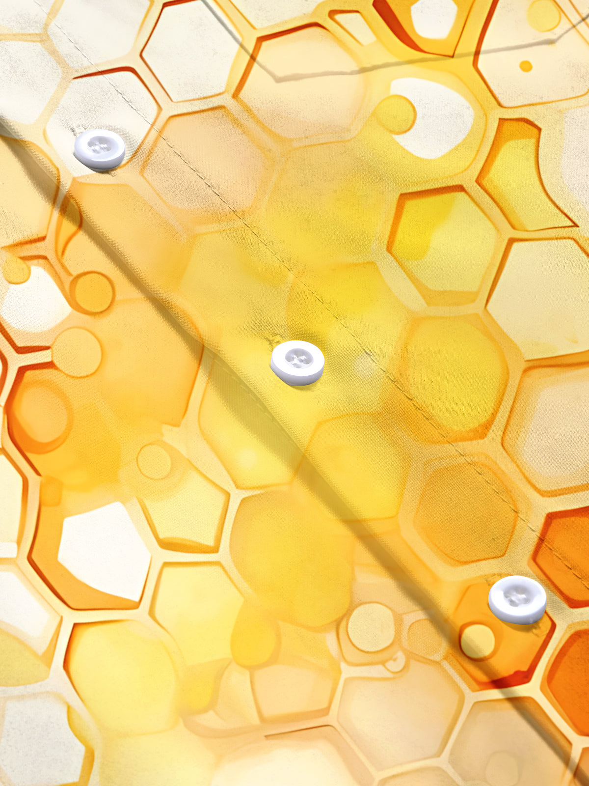 Beehive Print Men's Pocket Short Sleeve Shirts