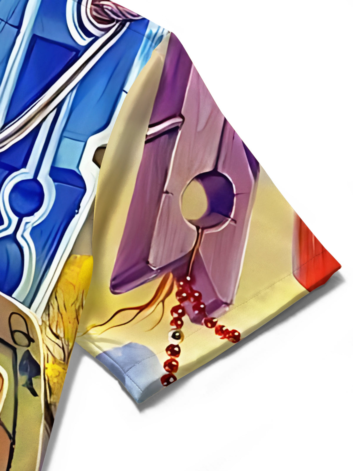 Poker Art Print Men's Pocket Short Sleeve Shirts