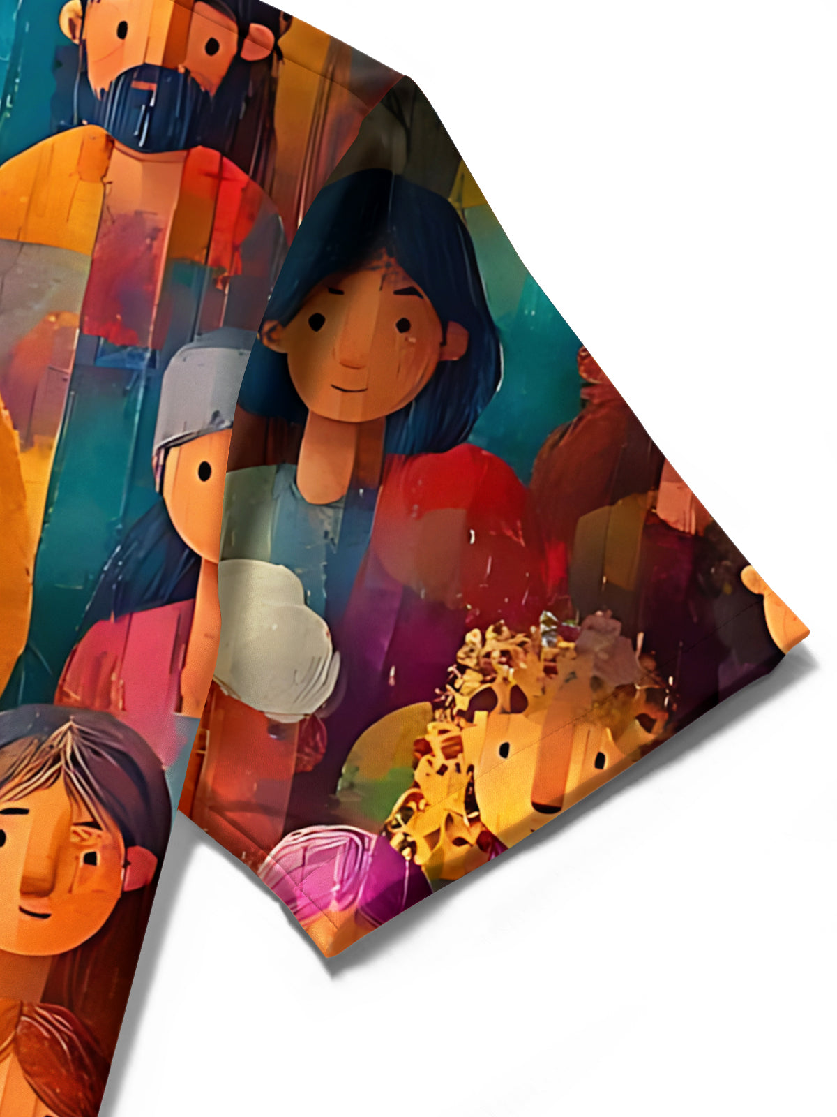 Jesus Print Men's Pocket Short Sleeve Shirts