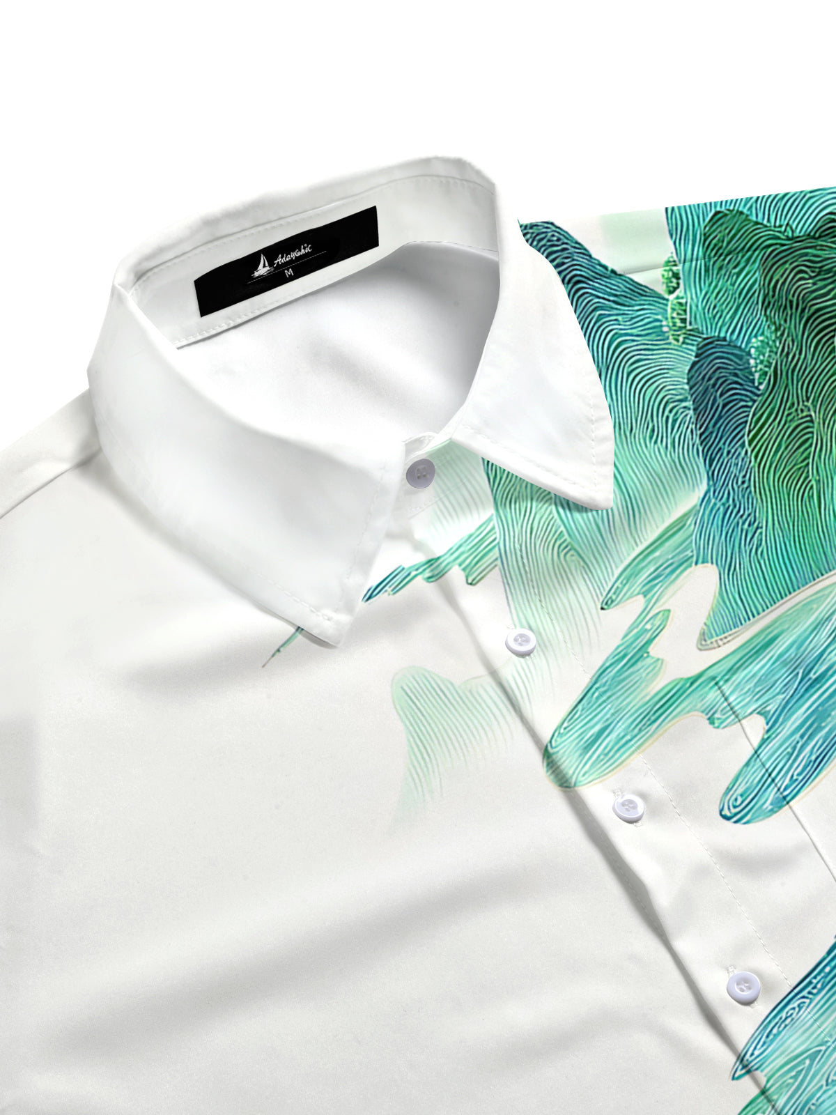 Landscape Painting Art Print Men's Pocket Short Sleeve Shirts