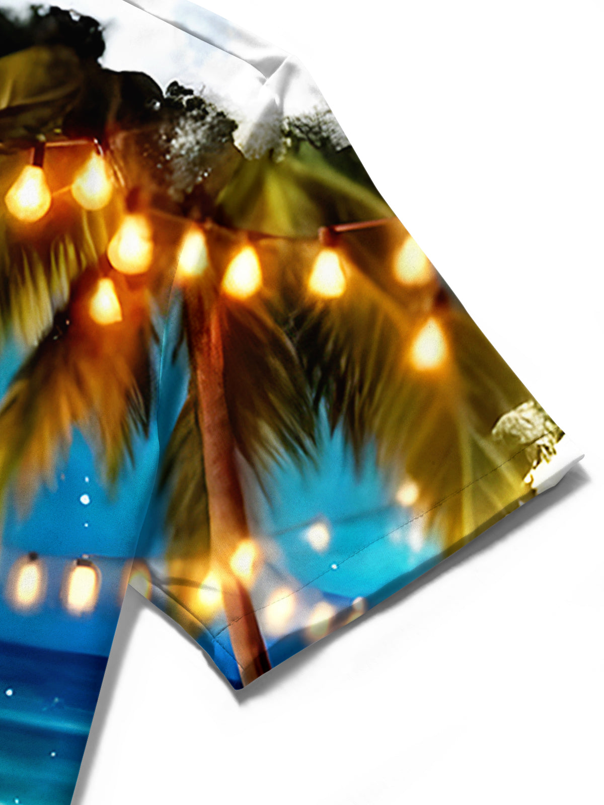 Hawaiian Beauty Girl Men's Pocket Short Sleeve Shirts