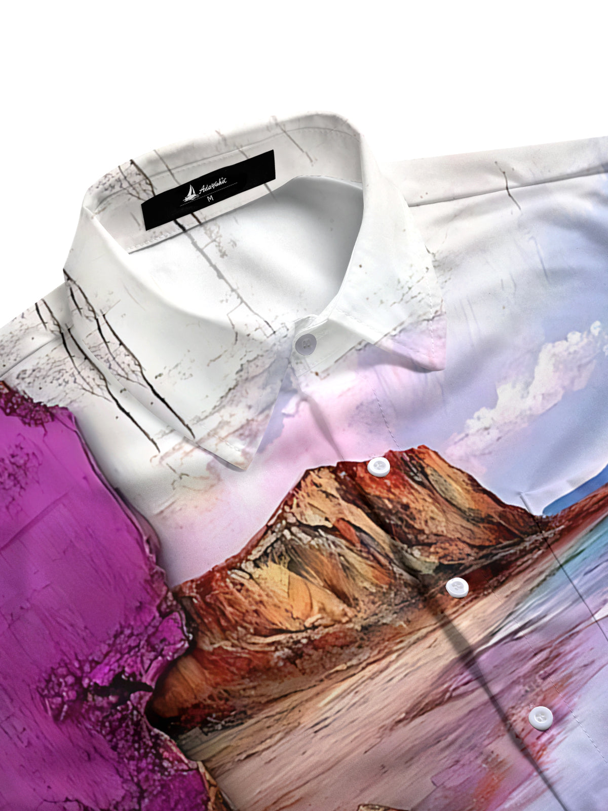 Boat Scenery Art Print Men's Pocket Short Sleeve Shirts
