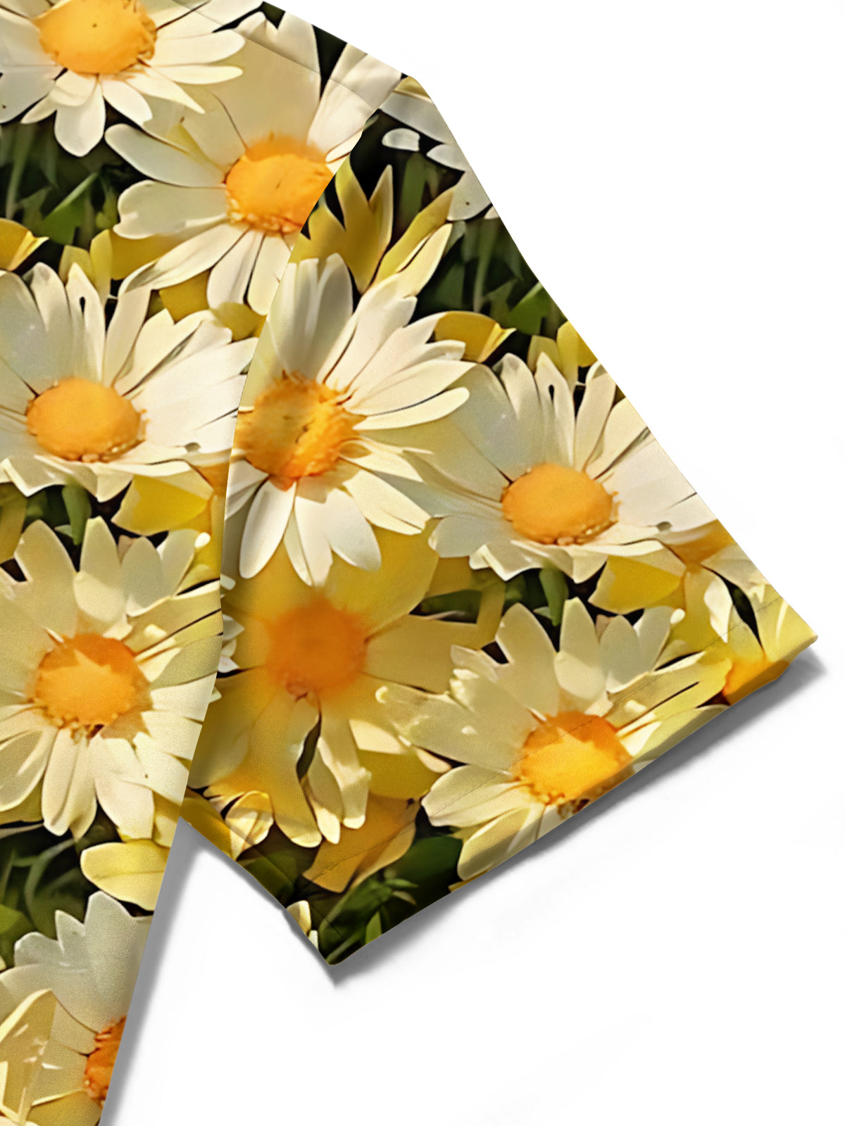 Daisy Print Men's Pocket Short Sleeve Shirts