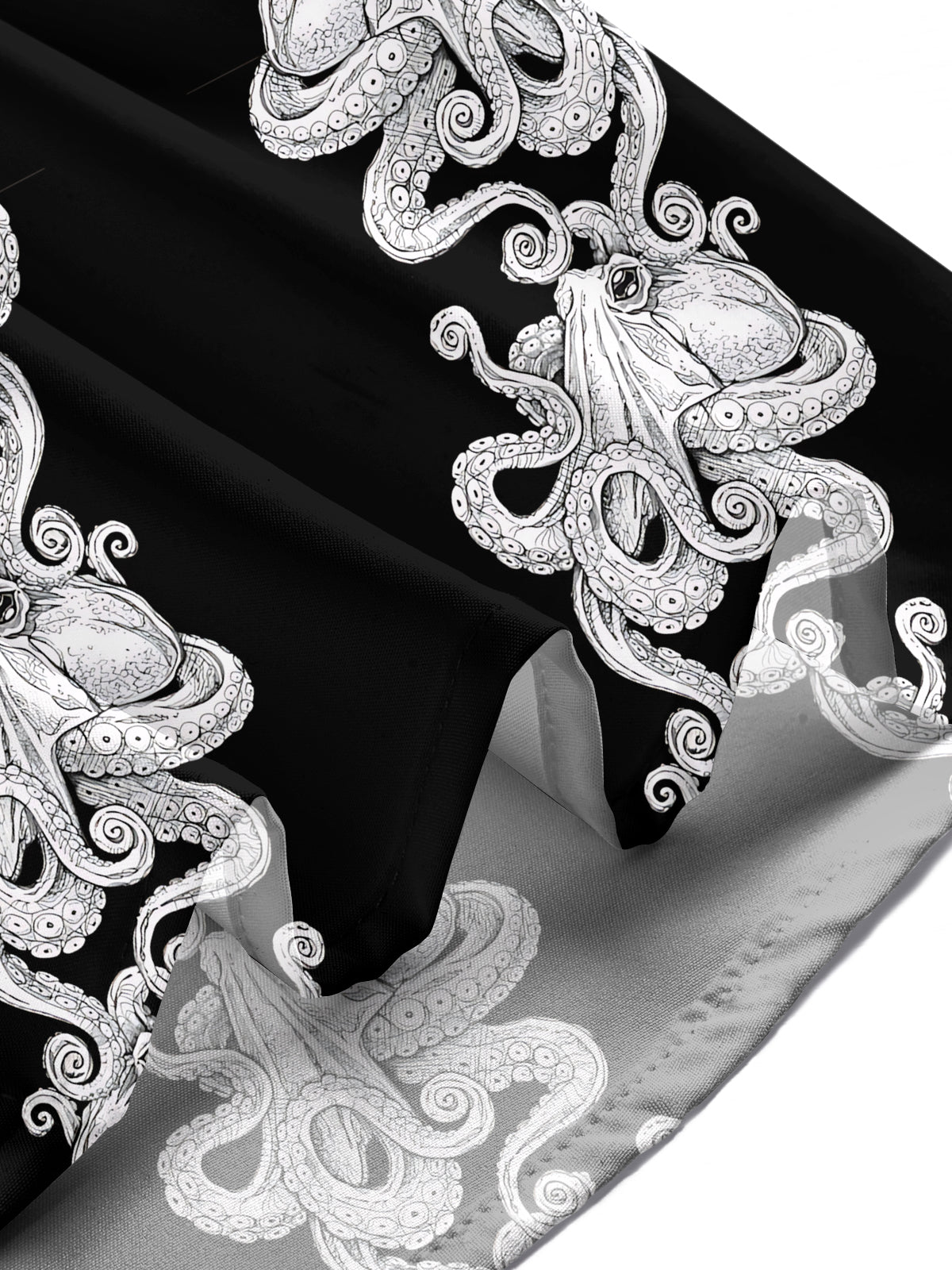 Octopus Print Men's Pocket Short Sleeve Shirts