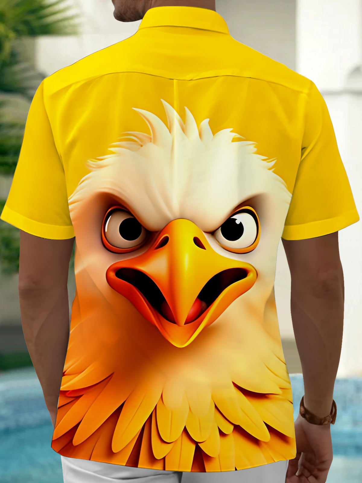 Bald Eagle Men's Pocket Short Sleeve Shirts