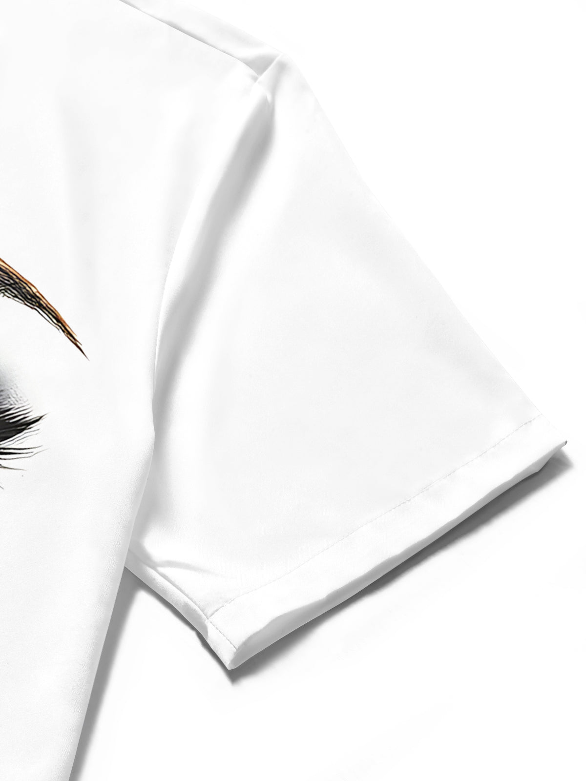 Abstract Face Print Men's Pocket Short Sleeve Shirts