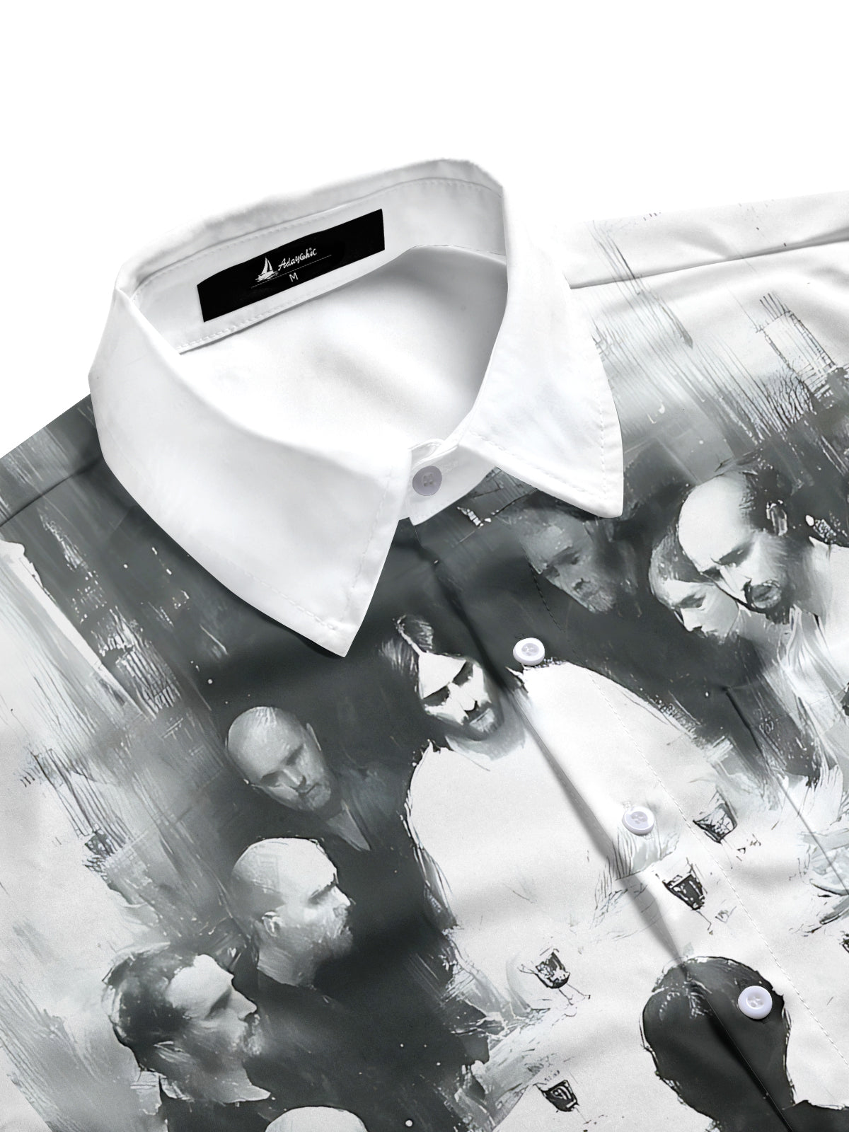 Christian Jesus Disciples Print Men's Pocket Short Sleeve Shirts