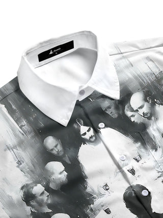 men's short sleeve shirt side view