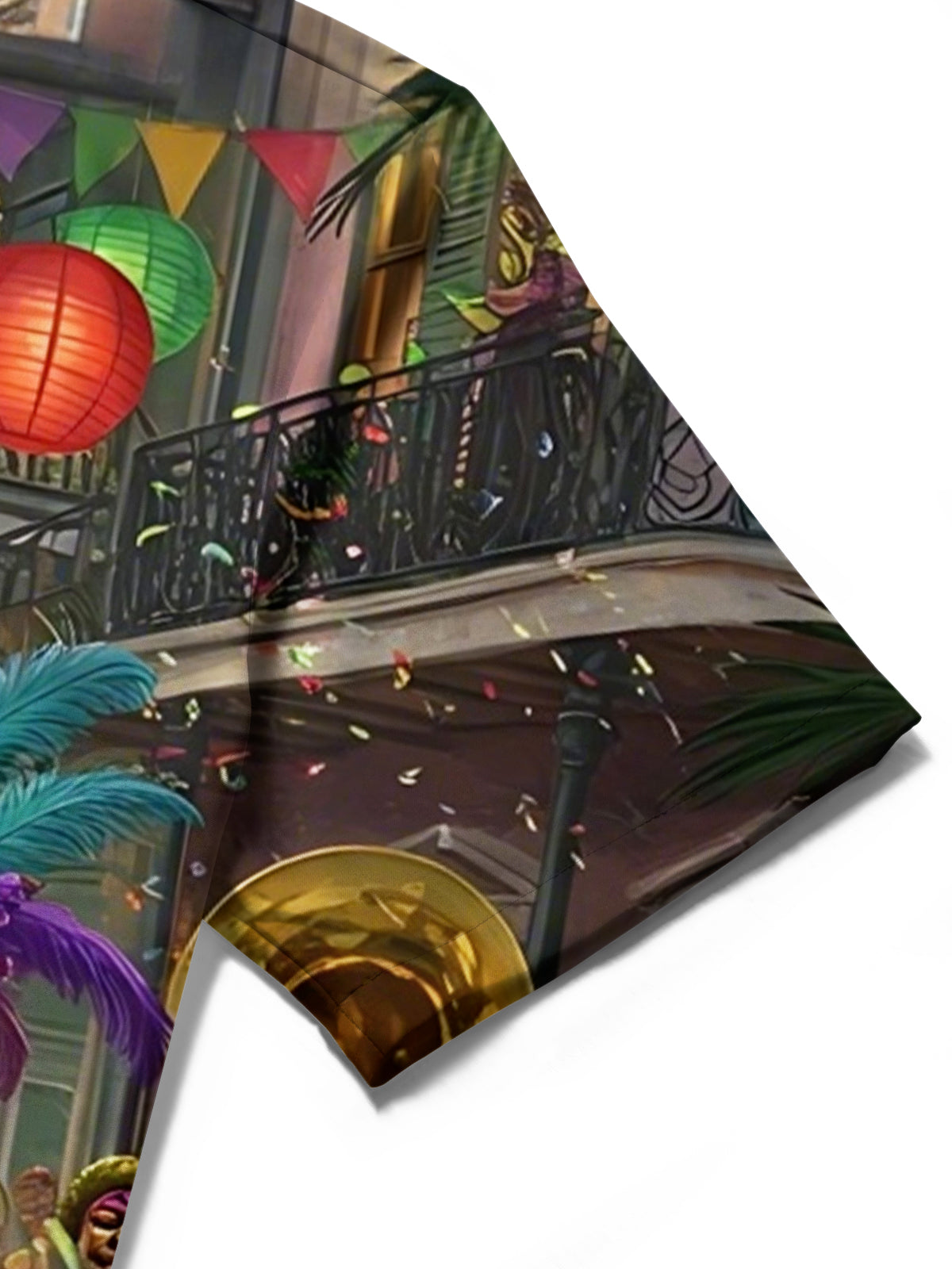 Carnival Gorilla Print Men's Pocket Short Sleeve Shirts