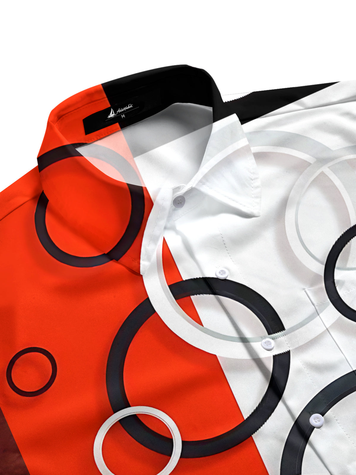 Geometric Print Men's Pocket Short Sleeve Shirts