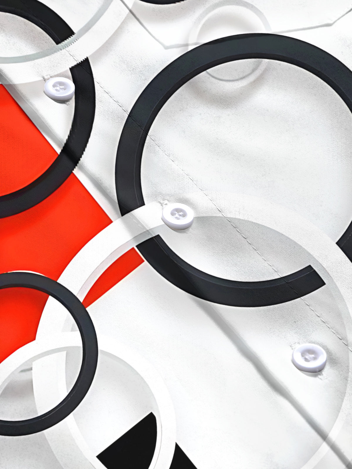 Geometric Print Men's Pocket Short Sleeve Shirts