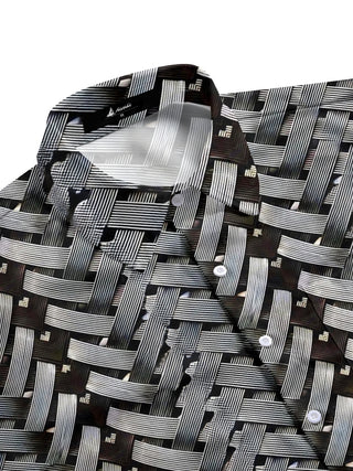 men's short sleeve shirt side view
