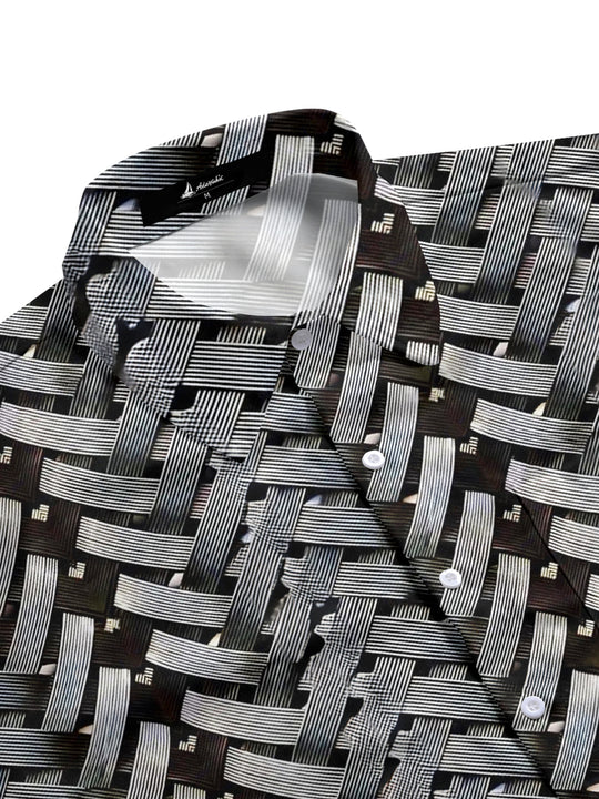 men's short sleeve shirt side view