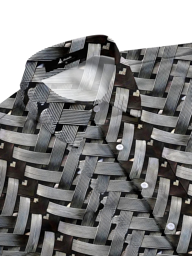 men's short sleeve shirt side view