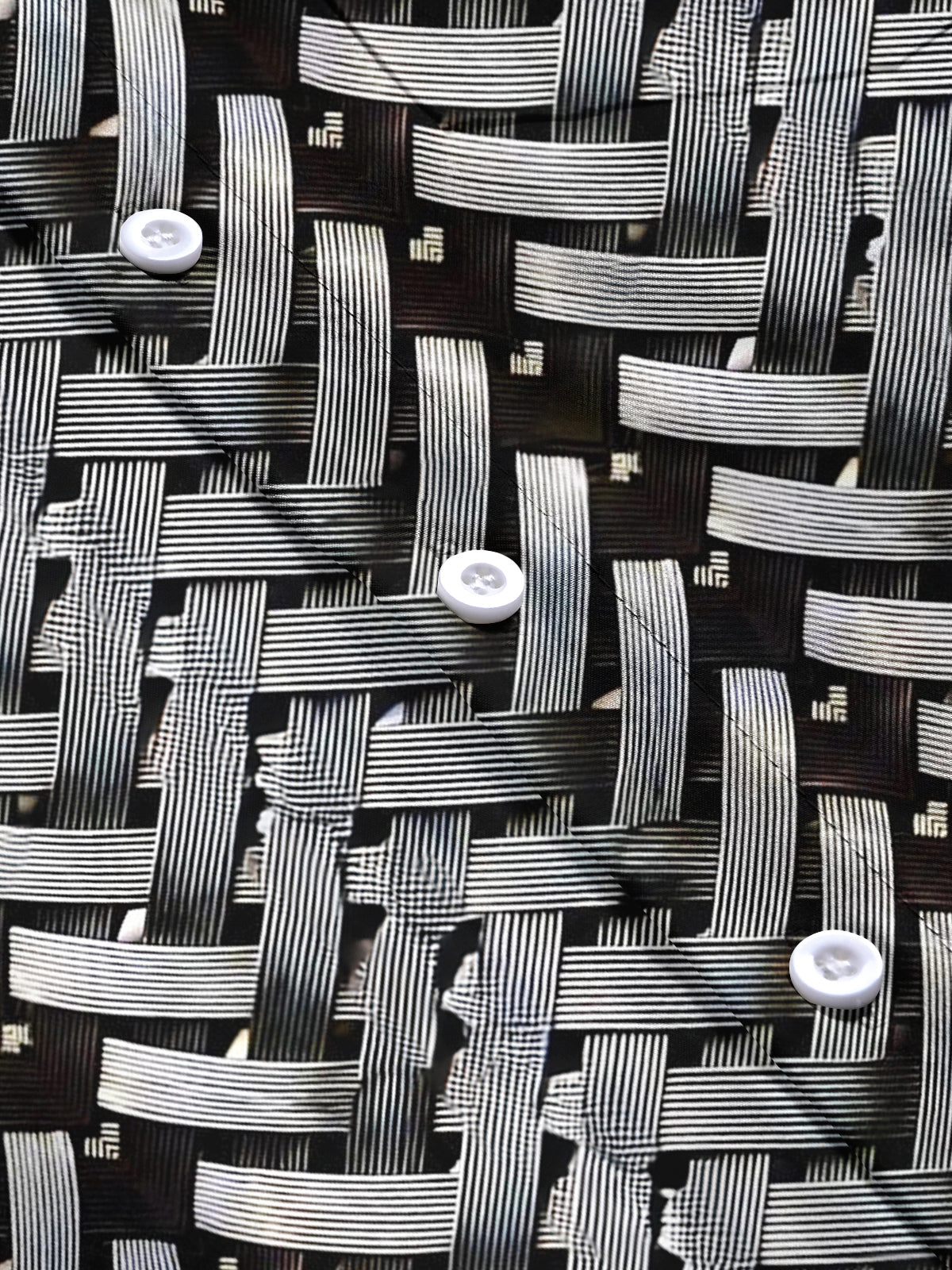 Geometry Men's Pocket Short Sleeve Shirts