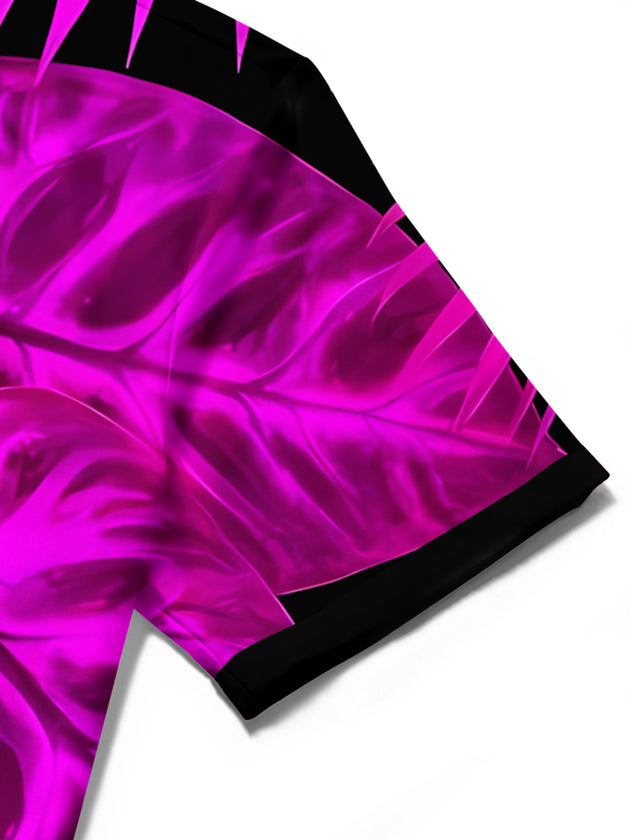men's Hawaiian shirt close-up short sleeve