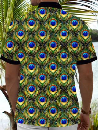 men's aloha shirt back view