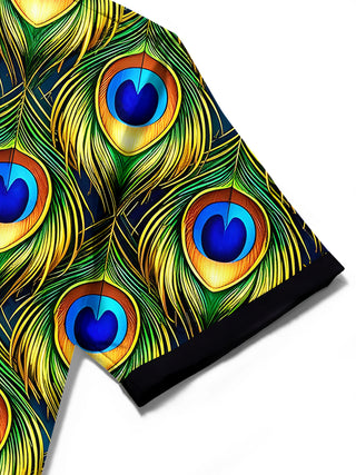 men's Hawaiian shirt close-up short sleeve