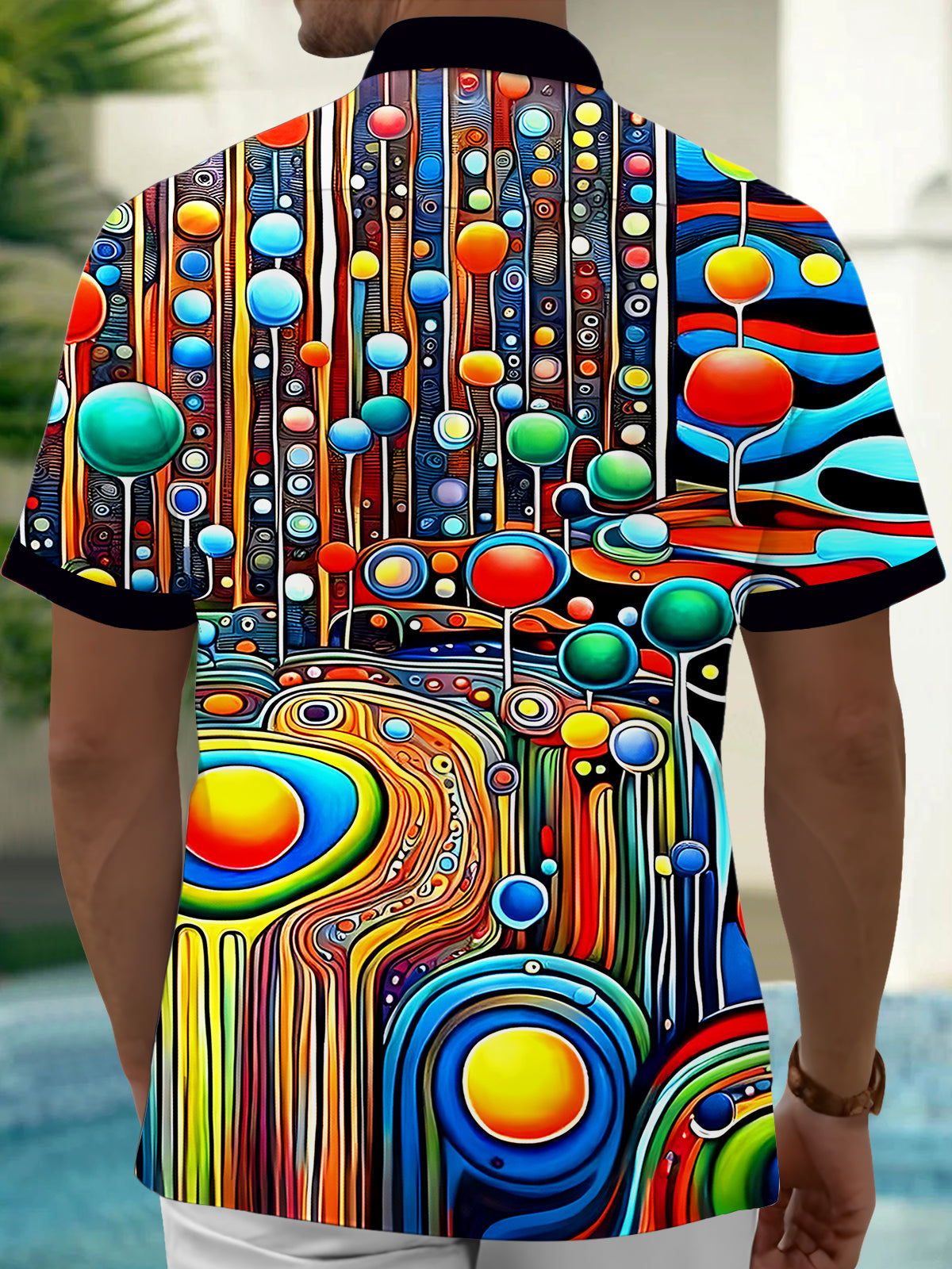 Geometry Men's Pocket Short Sleeve Shirts