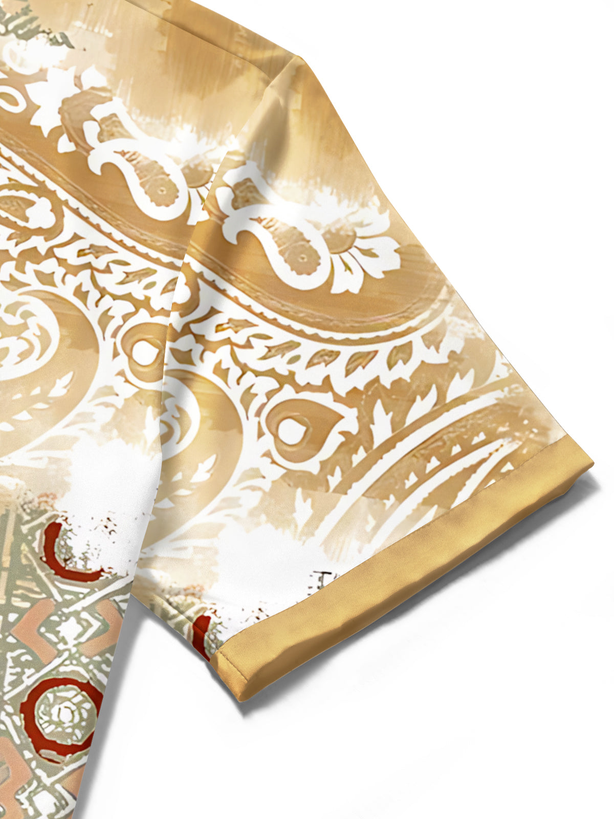 Vintage Print Men's Pocket Short Sleeve Shirts