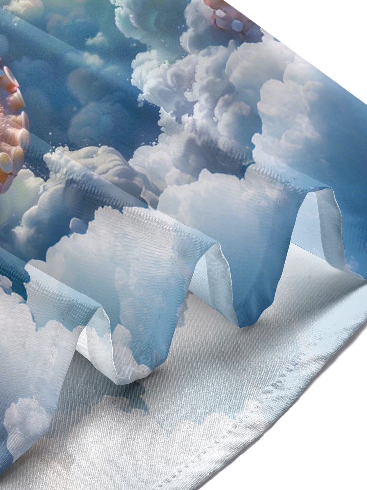 Octopus Cloud Print Men's Pocket Short Sleeve Shirts