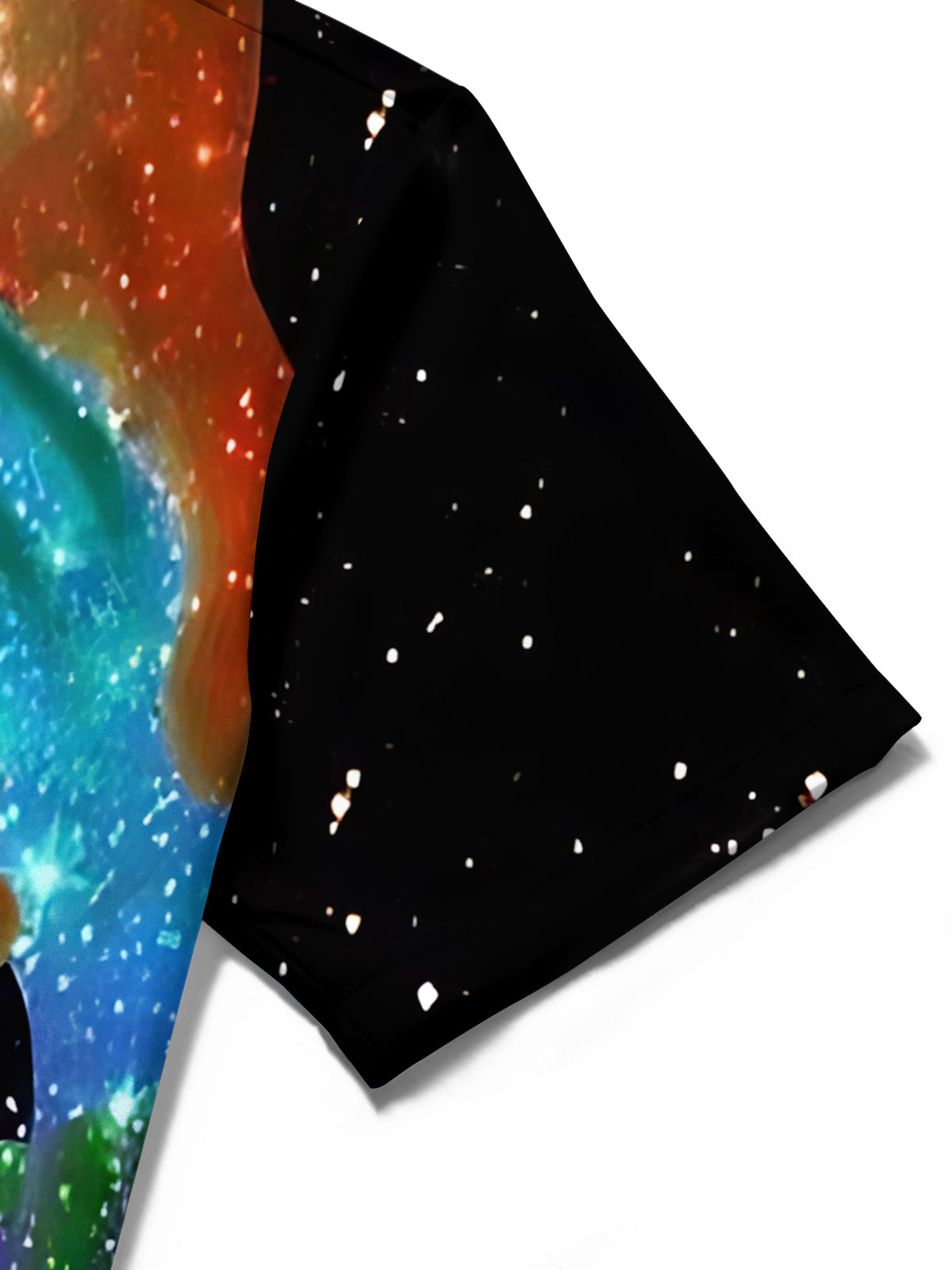 Earth Art Print Men's Pocket Short Sleeve Shirts