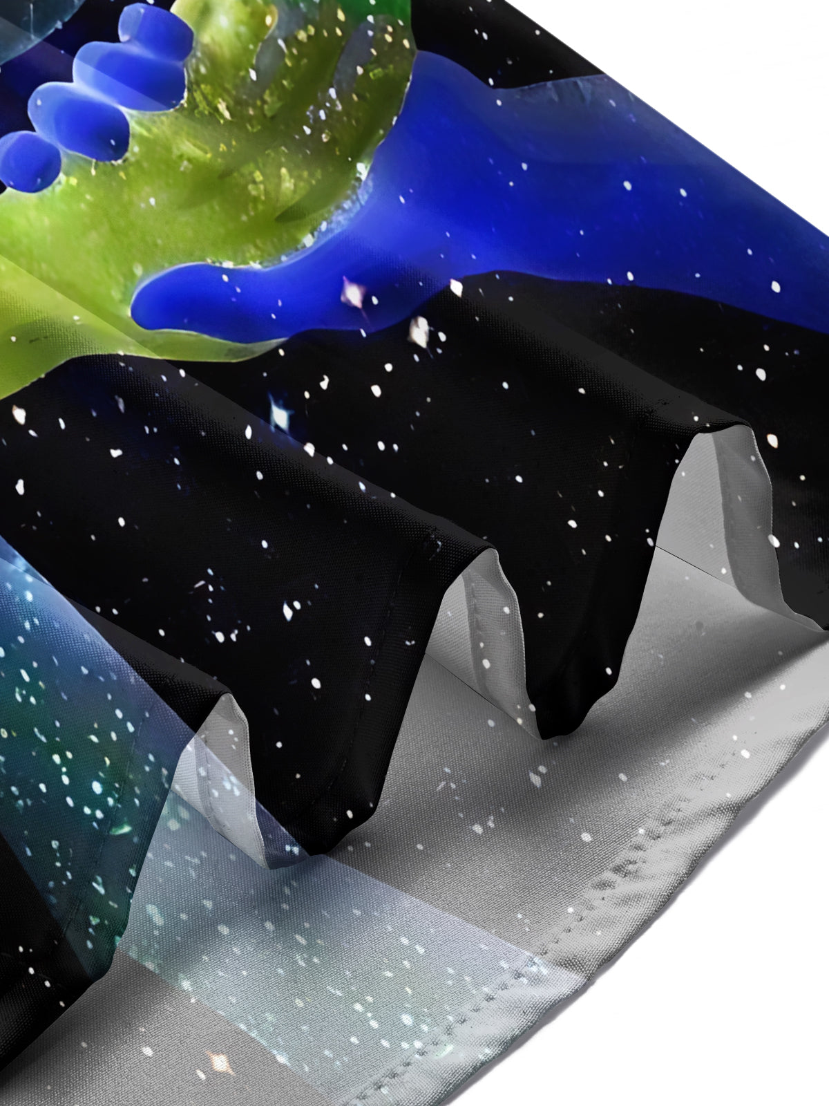 Earth Art Print Men's Pocket Short Sleeve Shirts