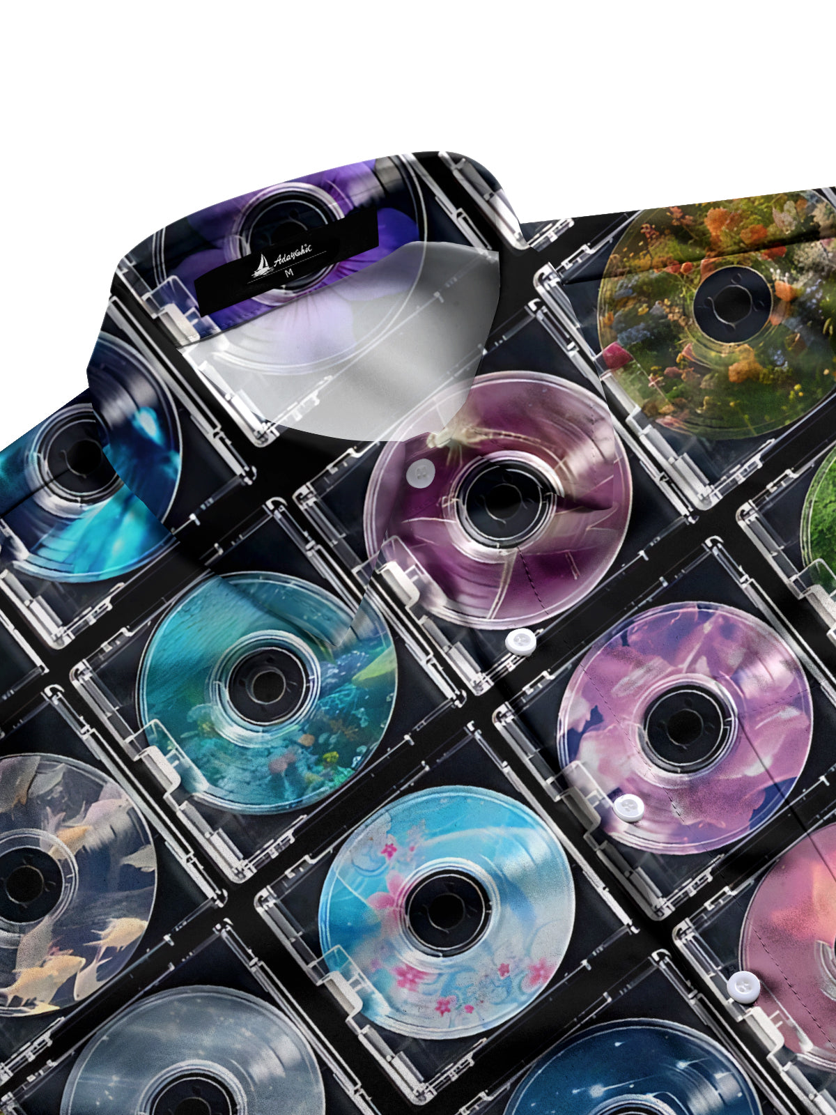 CD Print Men's Pocket Short Sleeve Shirts