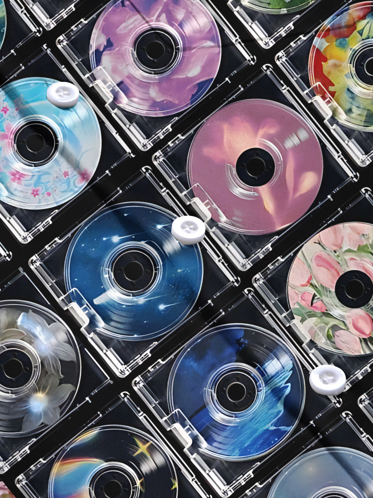 CD Print Men's Pocket Short Sleeve Shirts