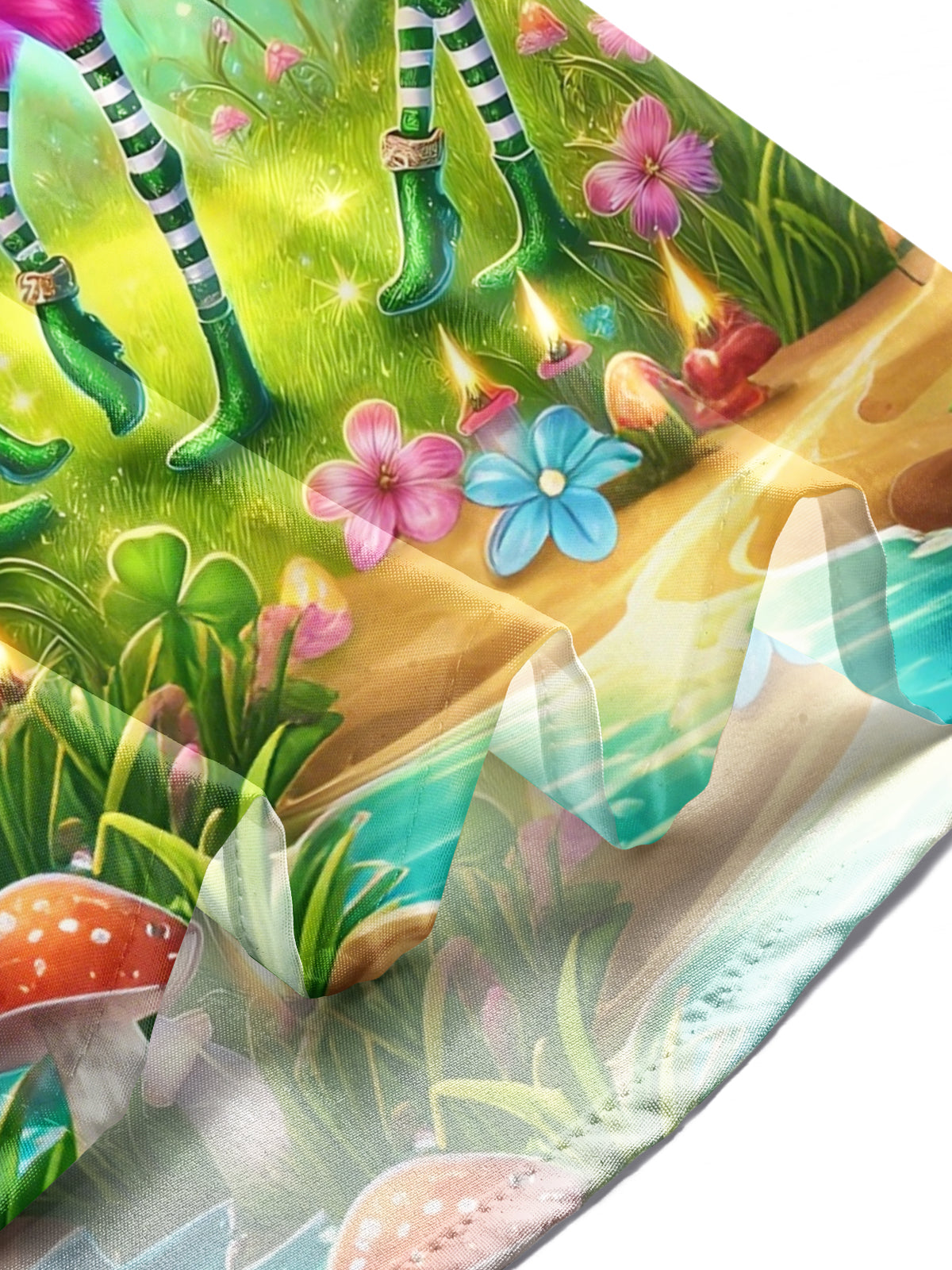 St. Patrick's Flamingo Print Men's Pocket Short Sleeve Shirts