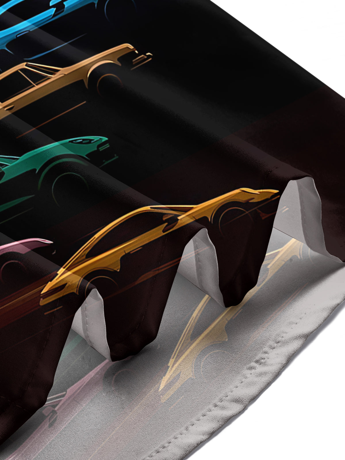 Car Print Men's Pocket Short Sleeve Shirts