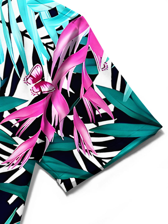 men's Hawaiian shirt close-up short sleeve