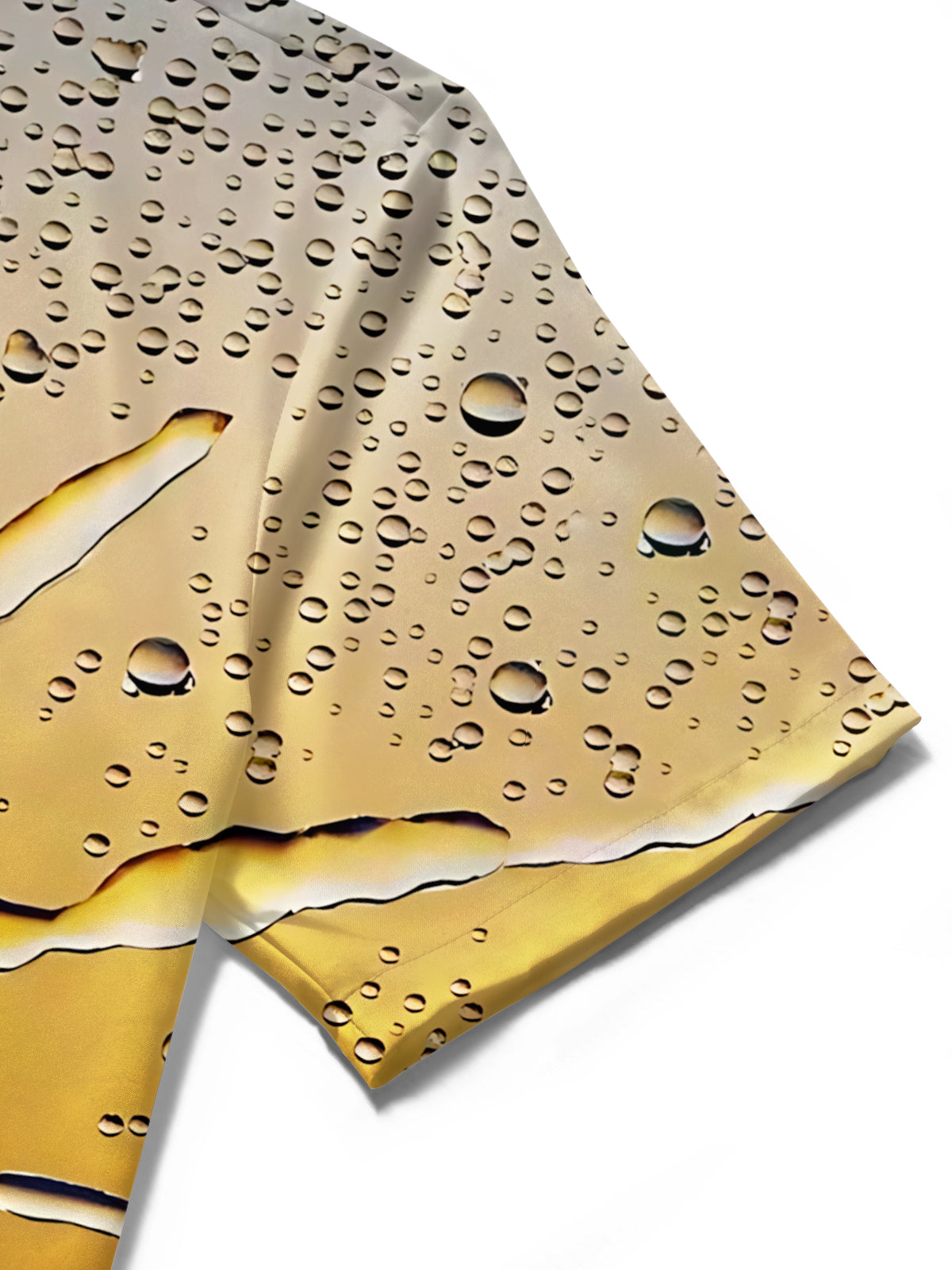 Sun Drop Print Men's Pocket Short Sleeve Shirts