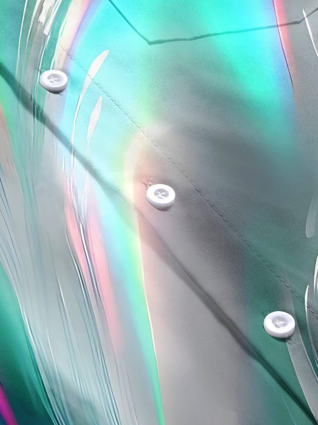 Abstract Men's Pocket Short Sleeve Shirts