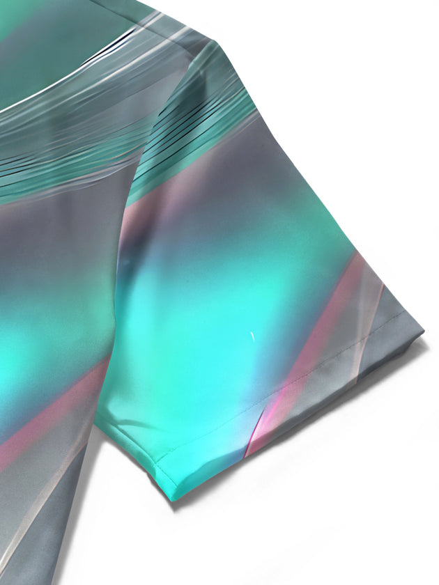 Abstract Men's Pocket Short Sleeve Shirts