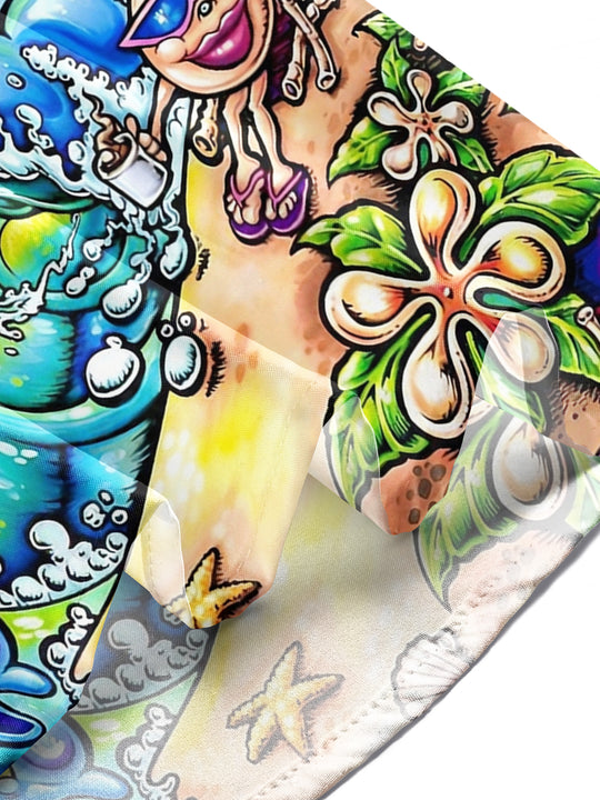 men's Hawaiian shirt tropical beach vacation