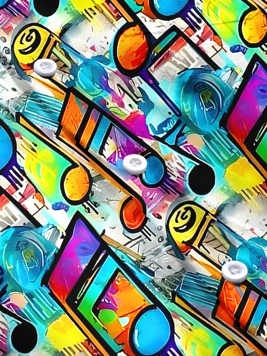 men's tie dye short sleeve flat lay shirt